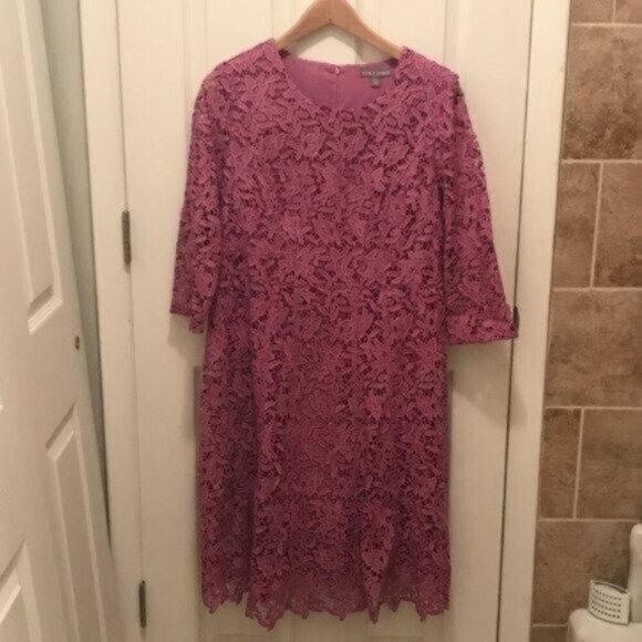 NWOT Jessica London Crochet Overlay Dress - Size 14W - Picture 4 of 5